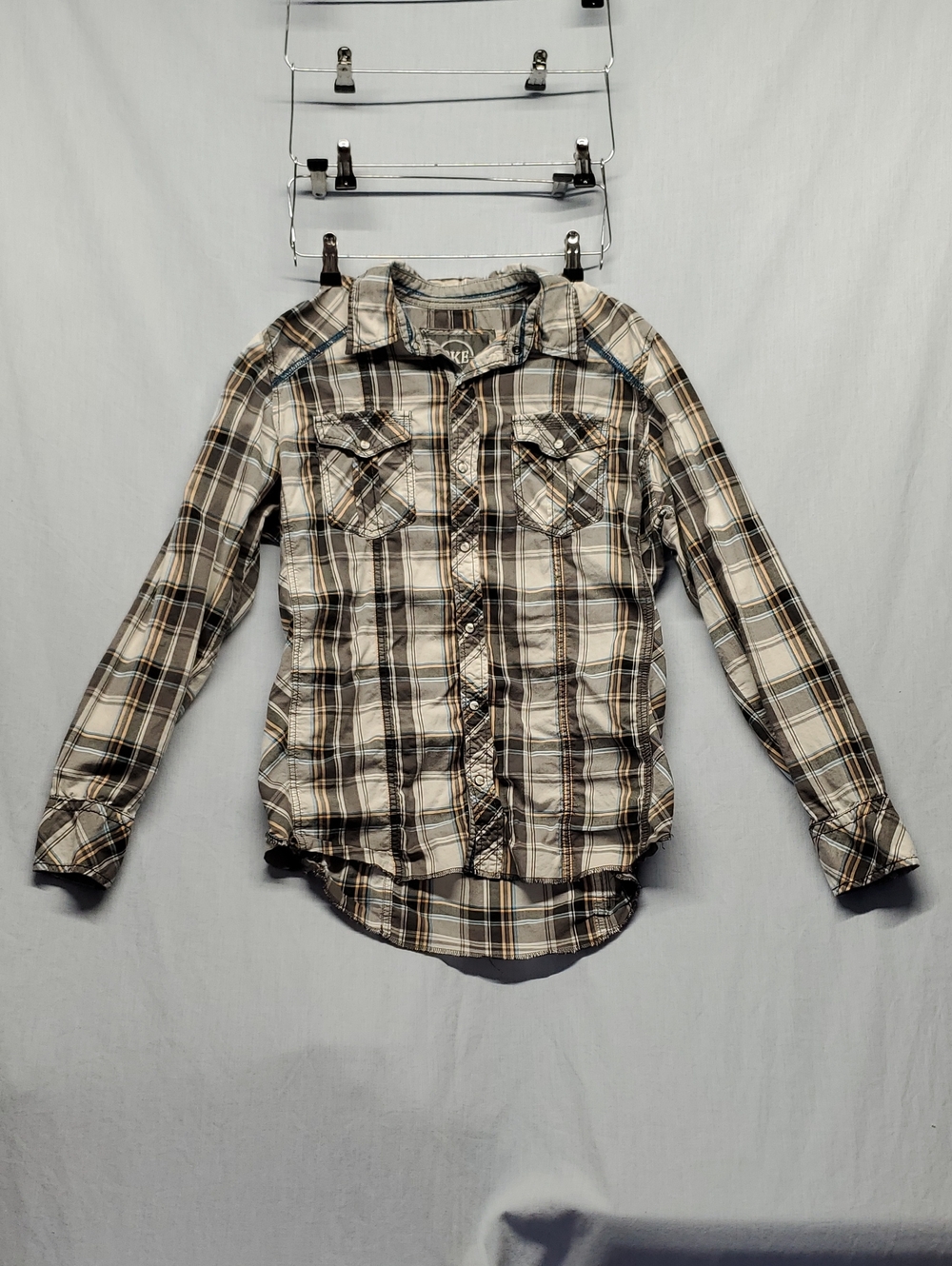 BKE Plaid Button-Front #426